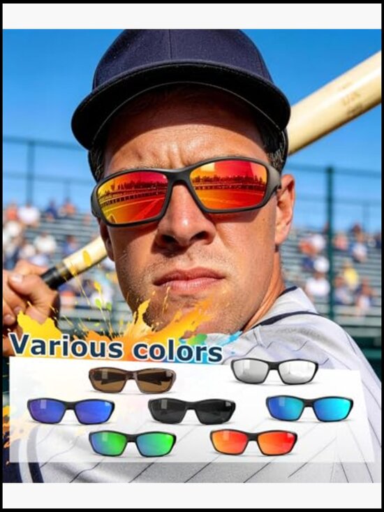 Polarized Sunglasses with UV400 Protection for Sports and Outdoor Activities